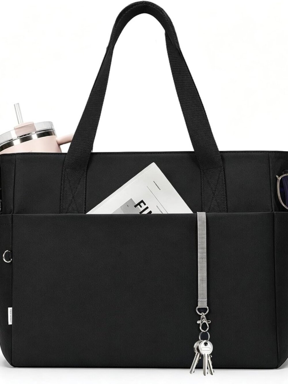 Tote Bag for Travel, Work, Fits 15.6" Laptop & 40oz Tumbler